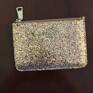 Coach Gold with flecks of brown sparkle coin purse